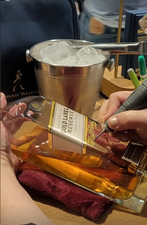 Gravação ao vivo em Johnnie Walker Gold Label