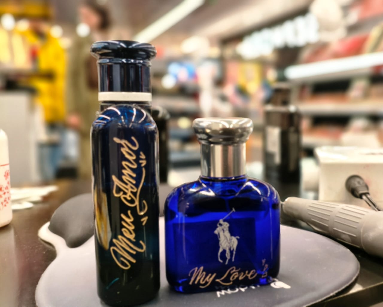Perfumes Polo Blue personalizados “Meu Amor” e “My Love”
